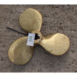 BRASS 3 BLADE PROPELLER NO VAT