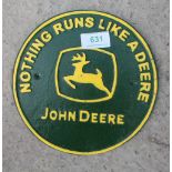 JOHN DEERE SIGN + VAT