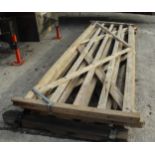 3 WOODEN FIELD GATES 12' LONG + VAT