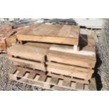 5 SPRITTING BOXES/ DISPLAY WOODEN BOXES 32 1/2 " LONG X 21 1/2 " WIDE NO VAT