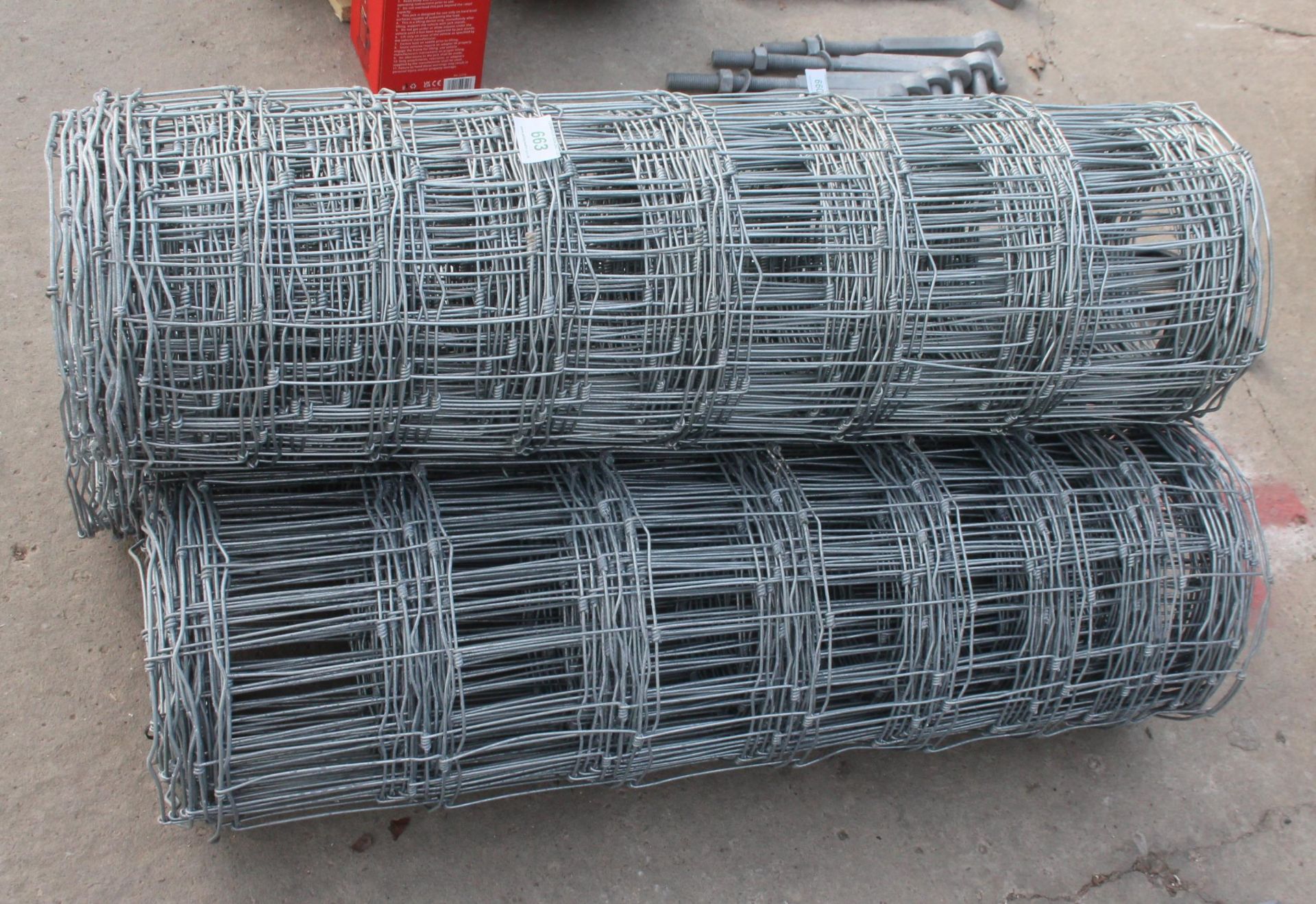 3 ROLLS OF STOCK FENCE APPROX. 100 M + VAT - Bild 2 aus 2