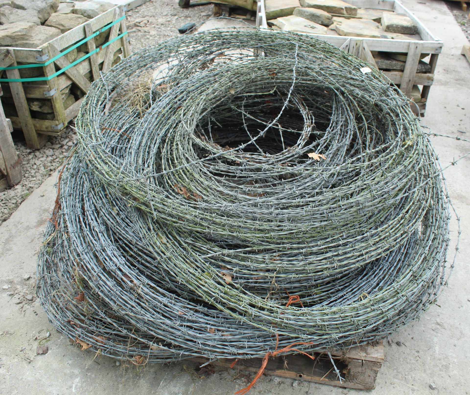 PALLET OF BARBED WIRE + VAT