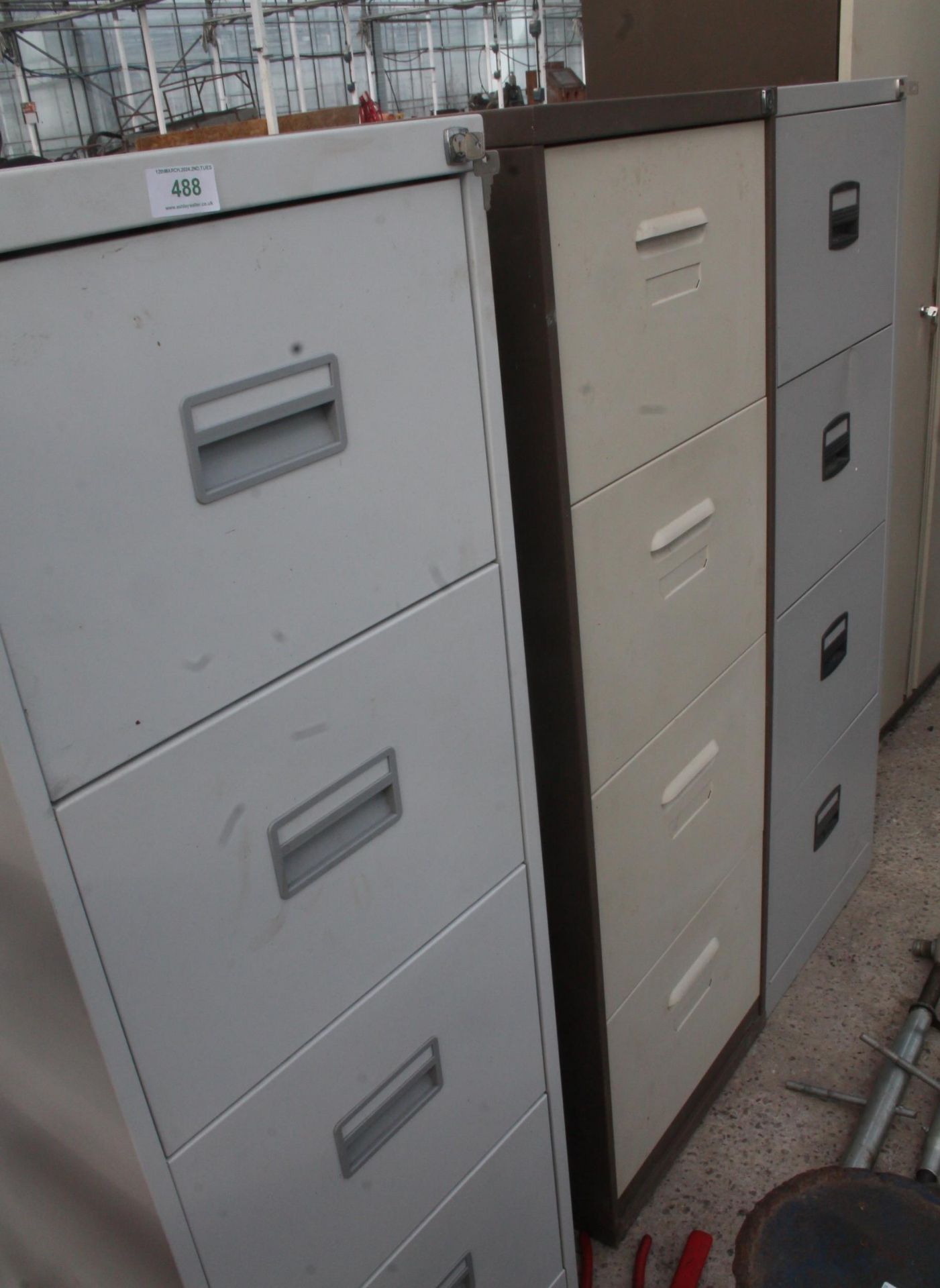 3 FILING CABINETS 4 DRAWER + VAT - Image 2 of 2