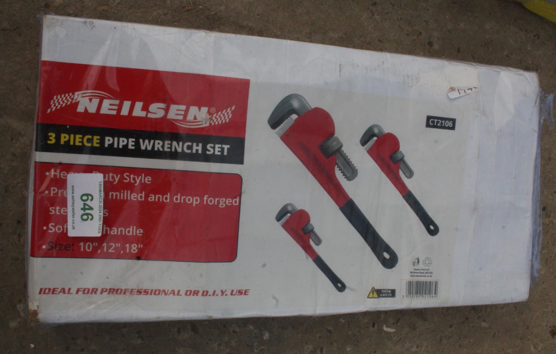 3 PIECE STILLSON SET + VAT