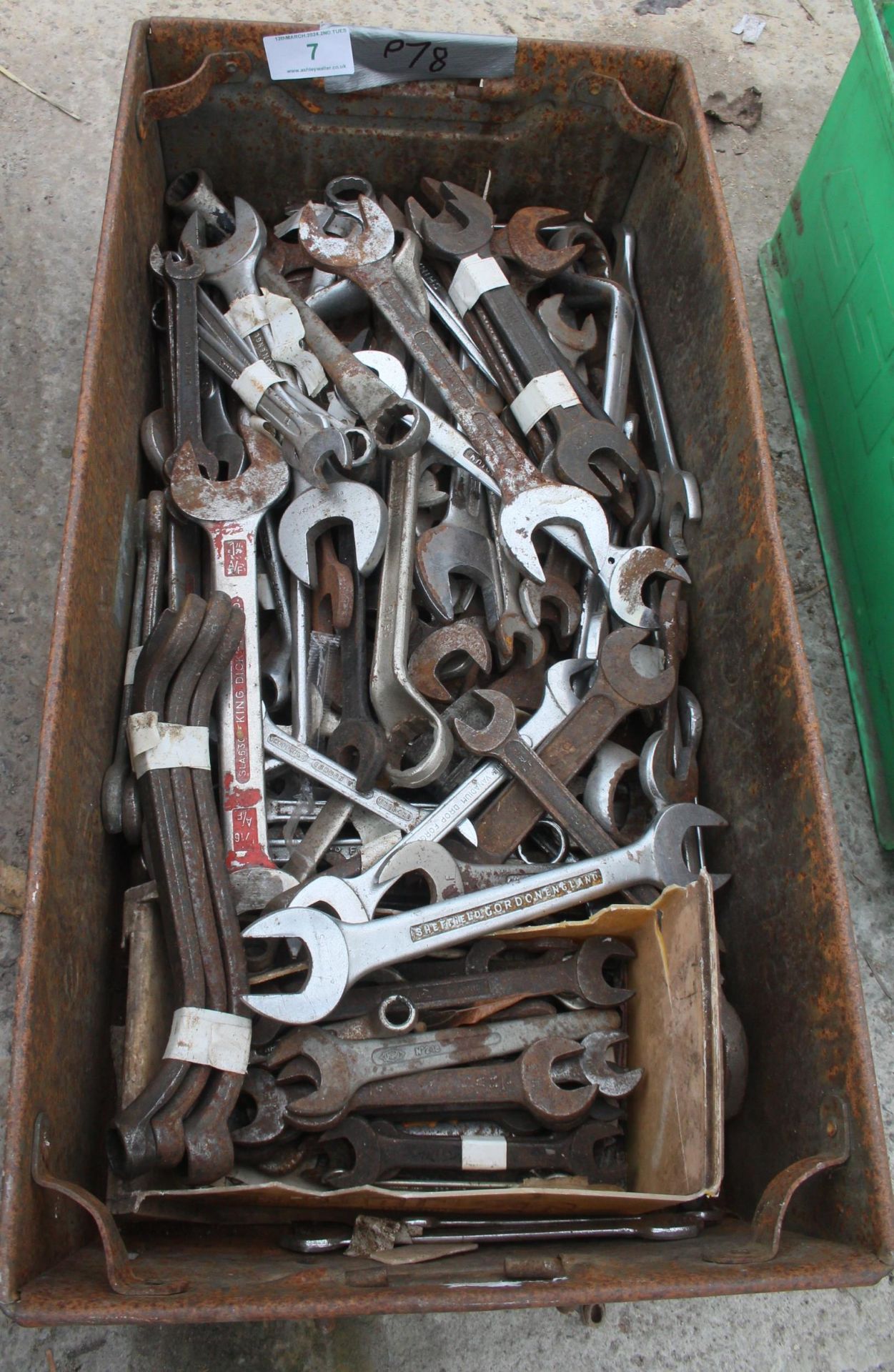 BOX OF SPANNERS + VAT