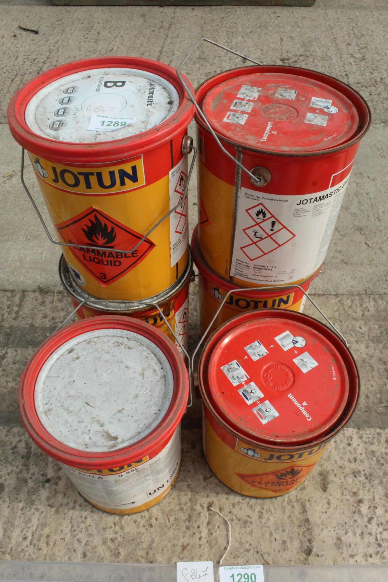 6 TINS JOTUN METAL PAINT + VAT