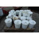 PALLET OF 16 DRUMS OF RESIN AND HARDENER + VAT