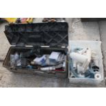TOOL BOX AND CONTENTS, DRAIN PIPE ETC, NO VAT