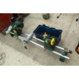 RECORD POWER CL1 36" WITH TOOL POST, STOCK ETC (4 ITEMS) IN WORKING ORDER NO VAT