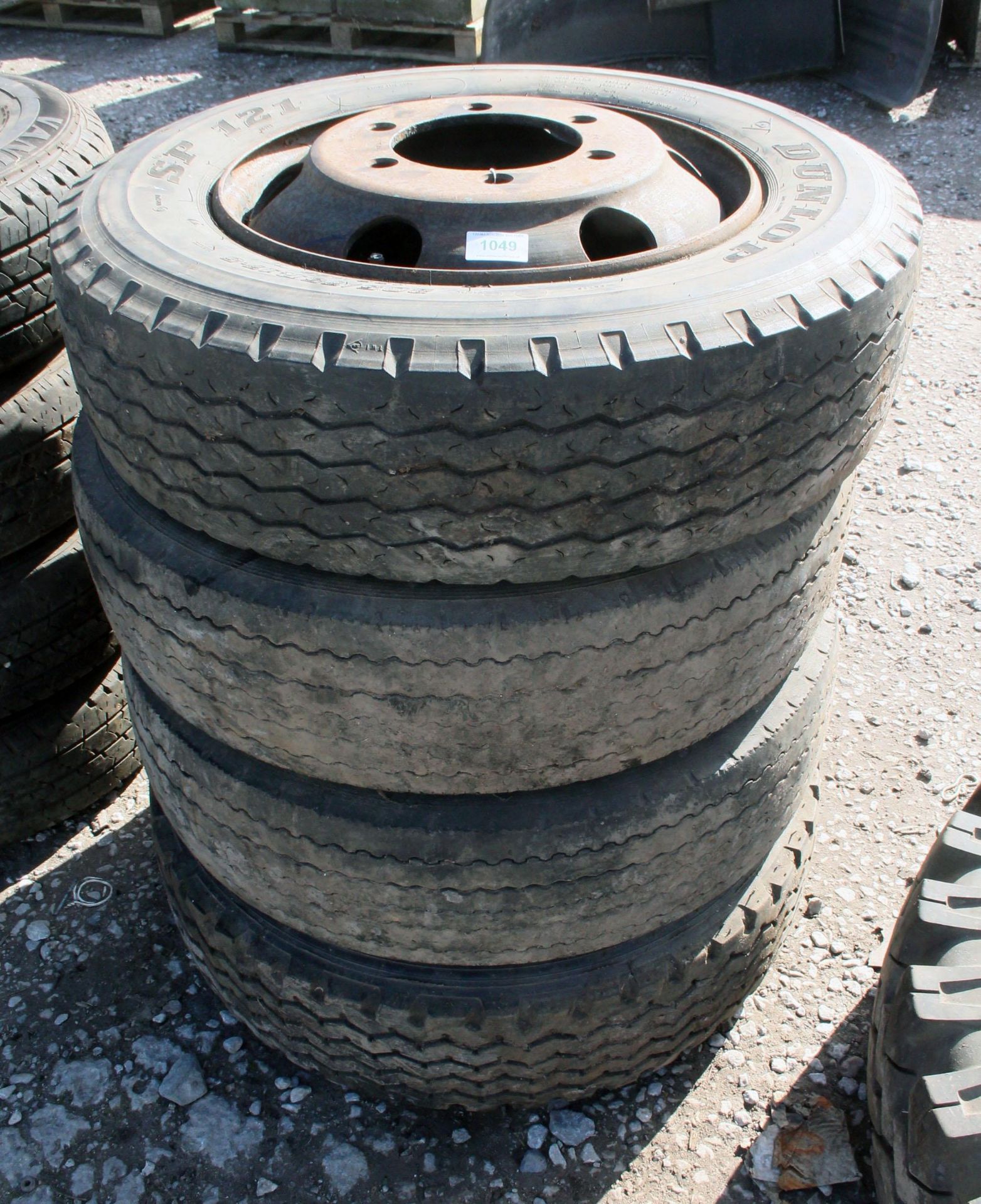4 WHEELS AND TYRES 205/75-R17.5 NO VAT