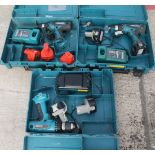 3 MAKITA BATTERY DRILLS + VAT