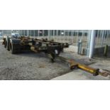 TRAILER CHASSIS DISMOUNT BOX IN WORKING ORDER NO VAT