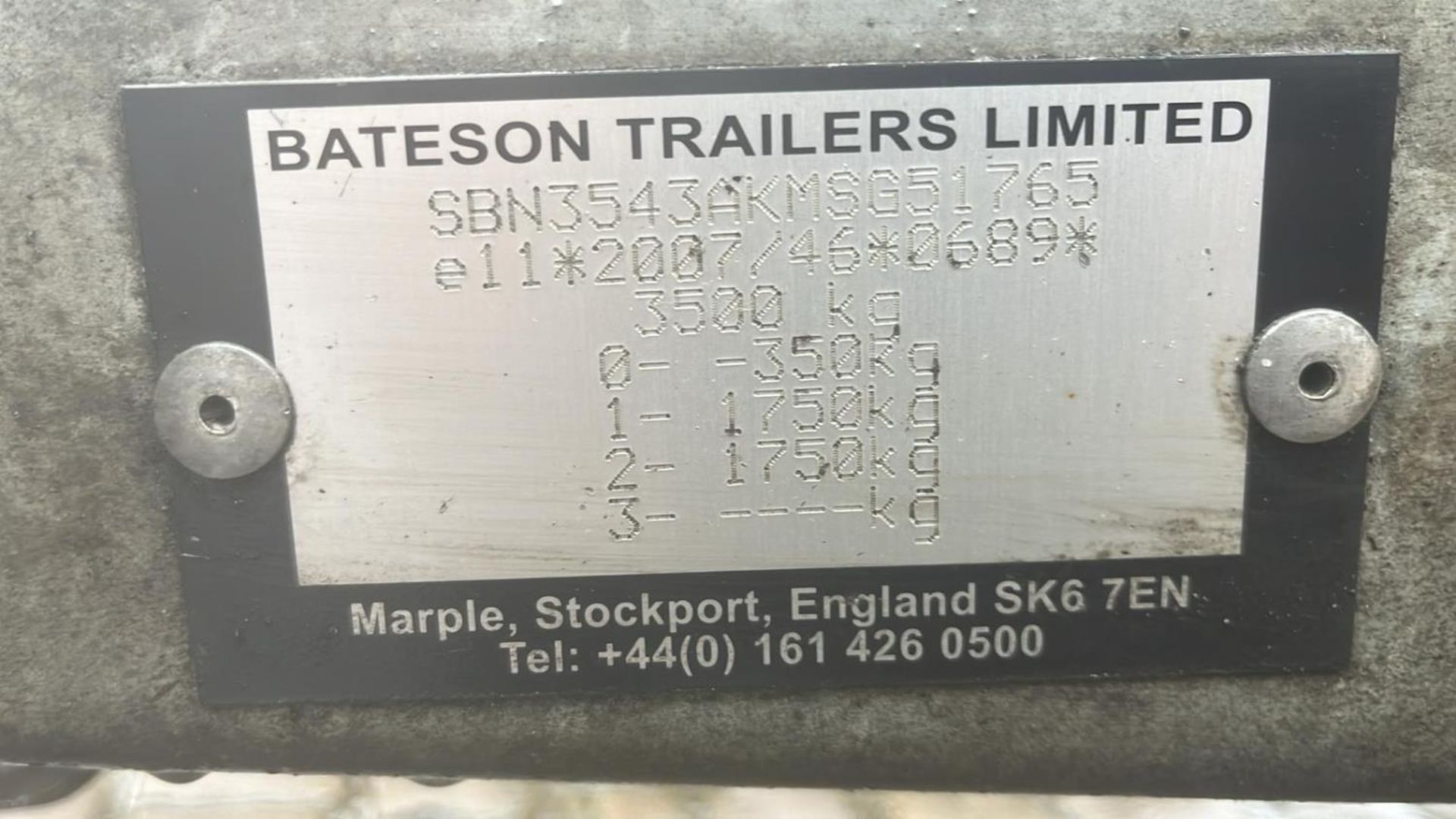 2021 BATESON 14' TWIN AXLE TILT BED TRAILER WITH RAMPS + VAT - Image 15 of 15