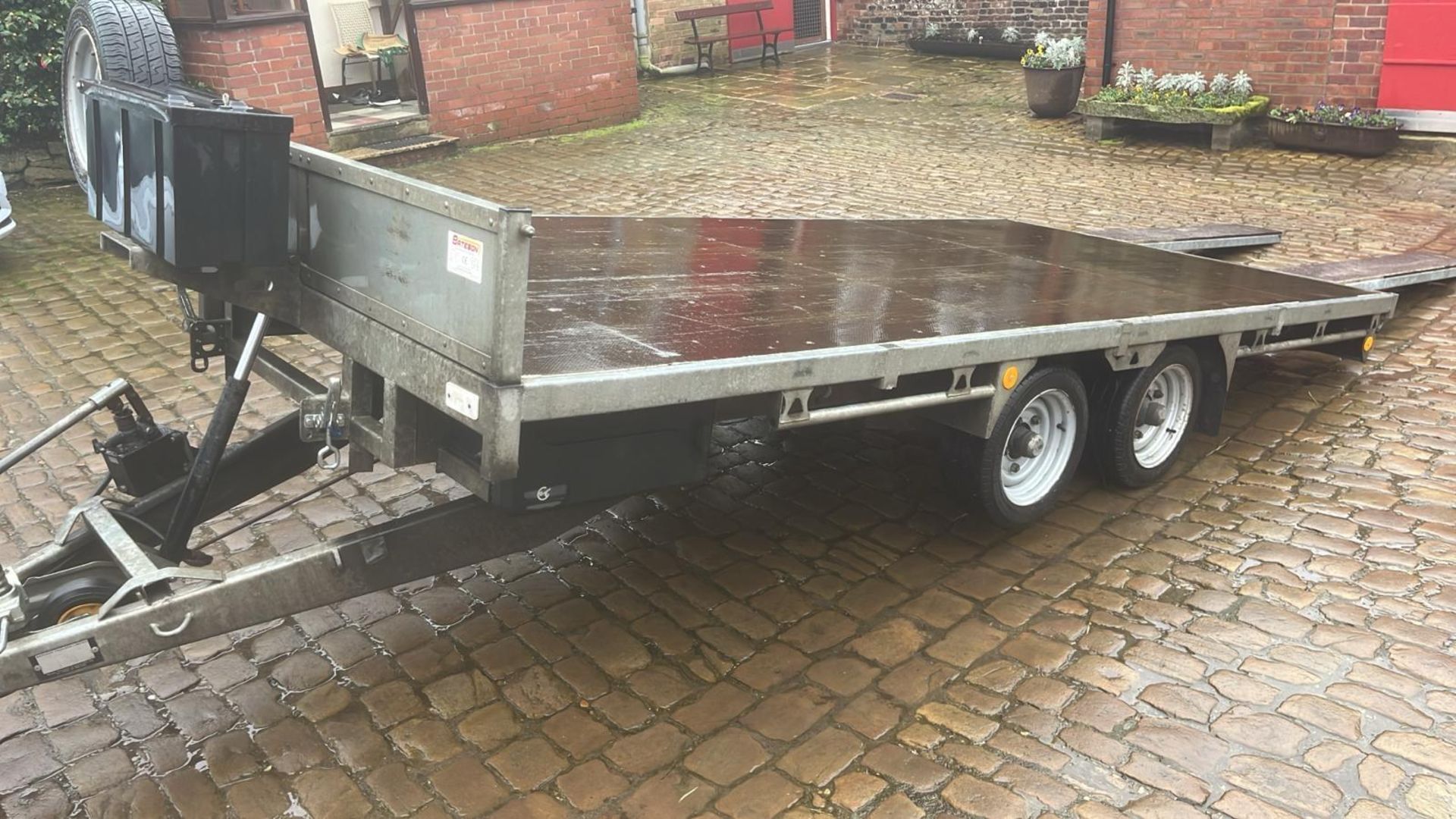 2021 BATESON 14' TWIN AXLE TILT BED TRAILER WITH RAMPS + VAT - Bild 10 aus 15