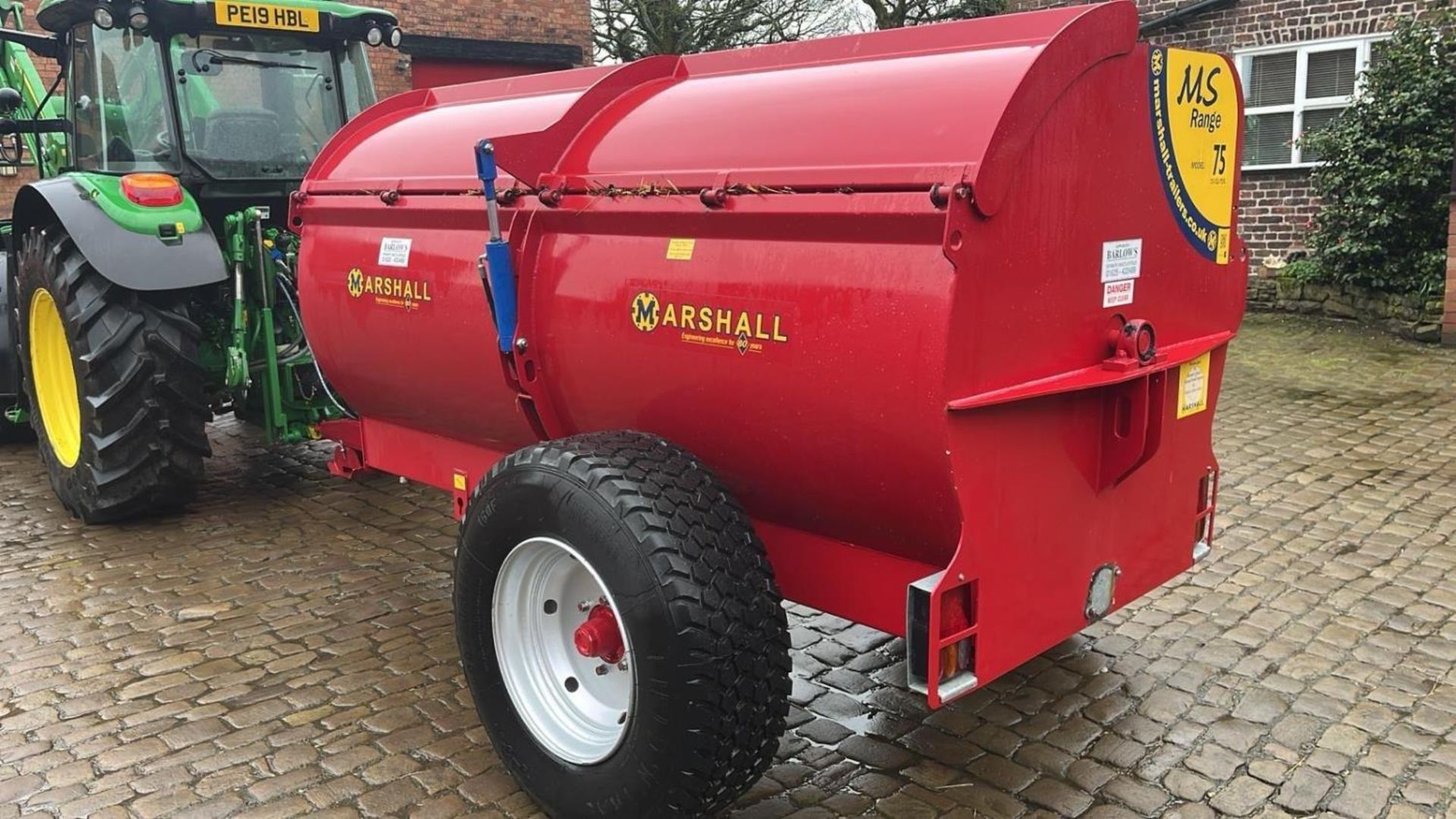 2016 MARSHALL MS 75 ROTARY MANURE SPREADER 7.5 CUBIC YARDS CARRYING CAPACITY 5 TONNE SERIAL NUMBER - Image 5 of 13