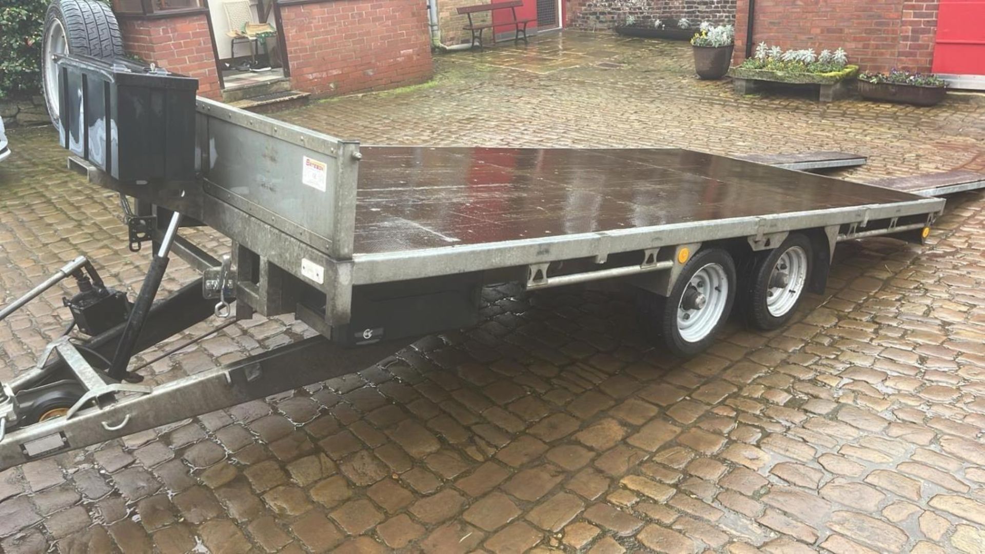 2021 BATESON 14' TWIN AXLE TILT BED TRAILER WITH RAMPS + VAT - Bild 11 aus 15