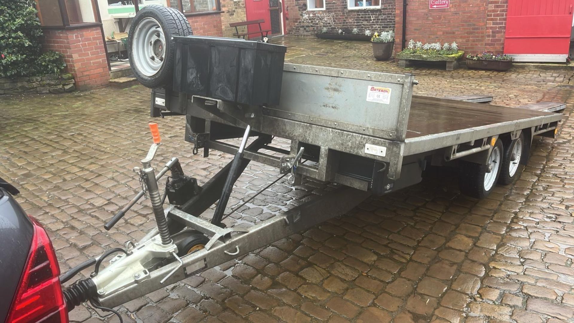 2021 BATESON 14' TWIN AXLE TILT BED TRAILER WITH RAMPS + VAT - Bild 8 aus 15