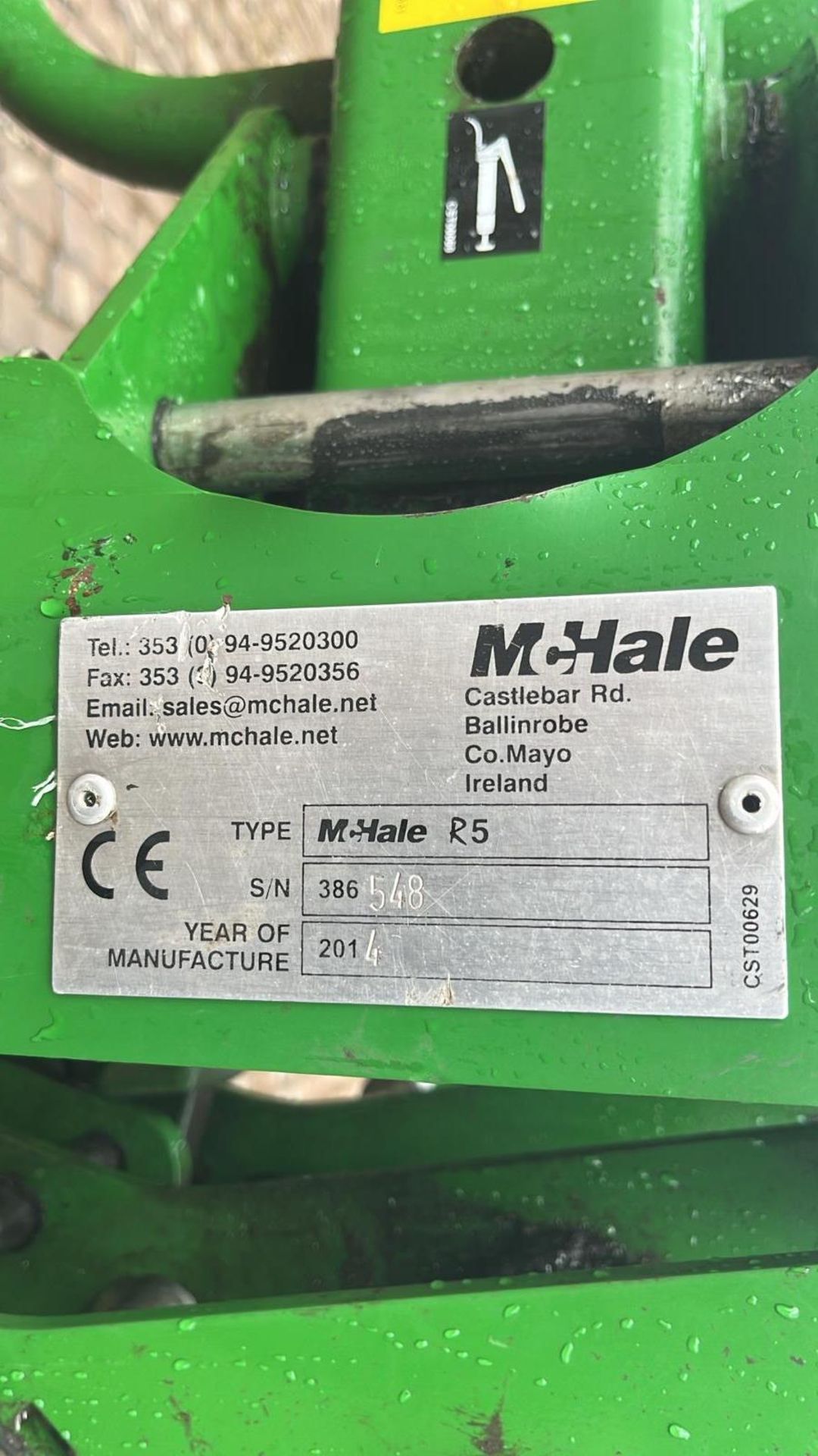 2014 MCHALE R5 BALE SQUEEZE SERIAL NUMBER 386548 + VAT - Image 7 of 11