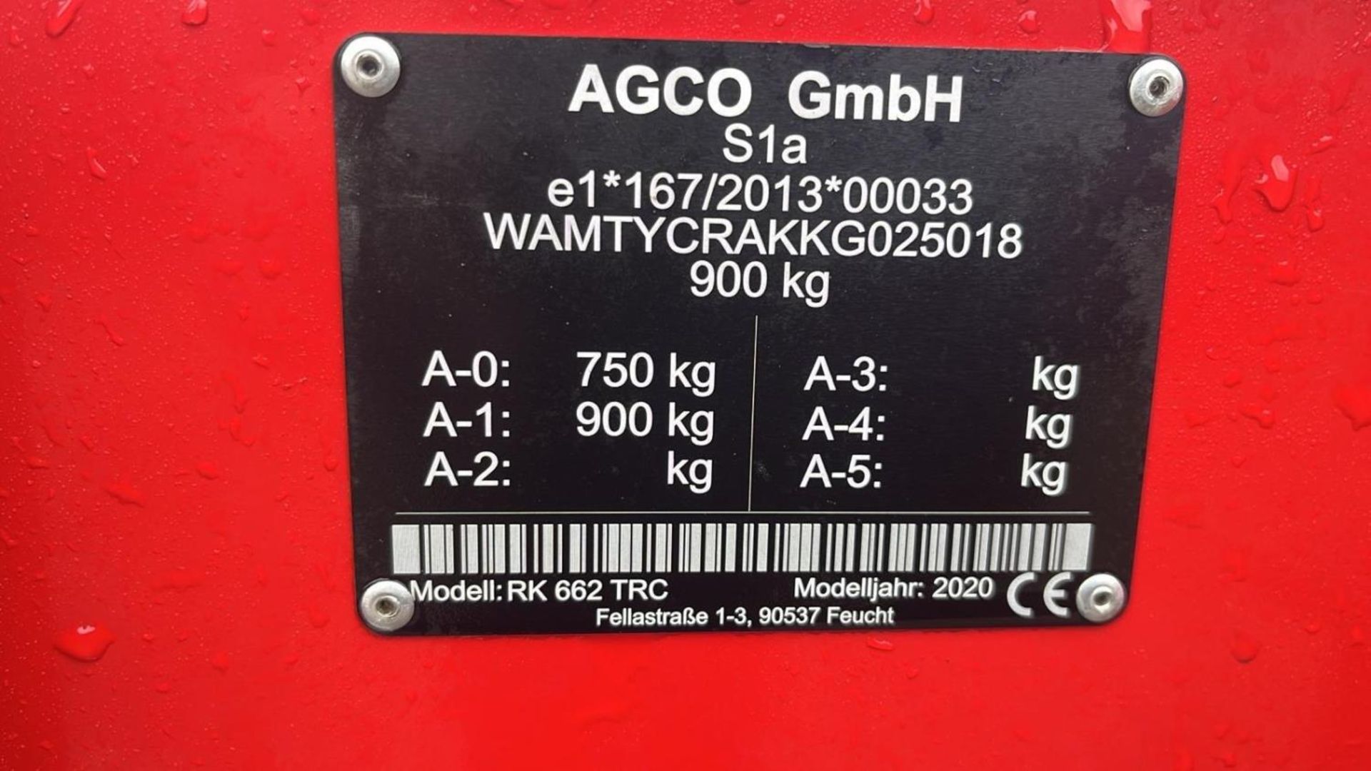 MASSEY FERGUSON RK 662 TRC ROTOR RAKE WITH OPERATORS MANUAL + VAT - Bild 17 aus 17