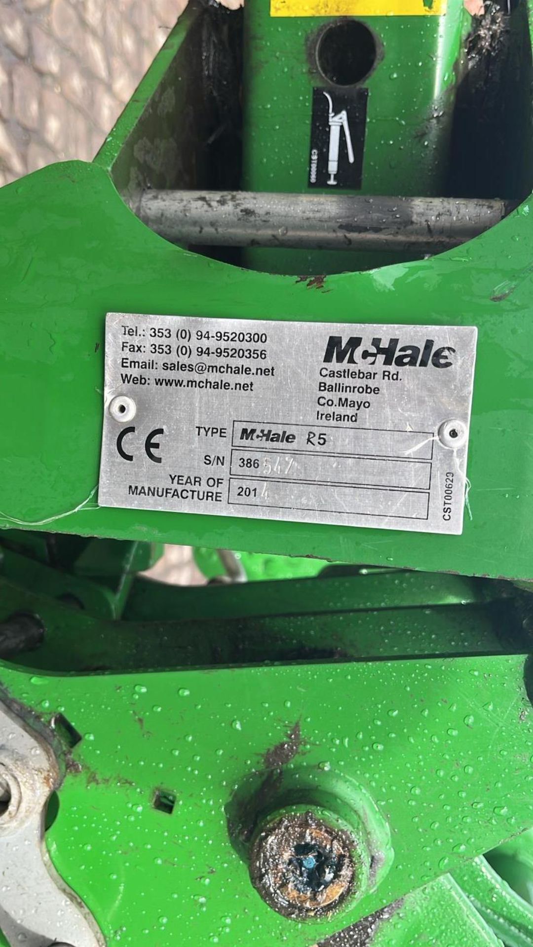 2014 MCHALE R5 BALE SQUEEZE SERIAL NUMBER 386548 + VAT - Image 9 of 11