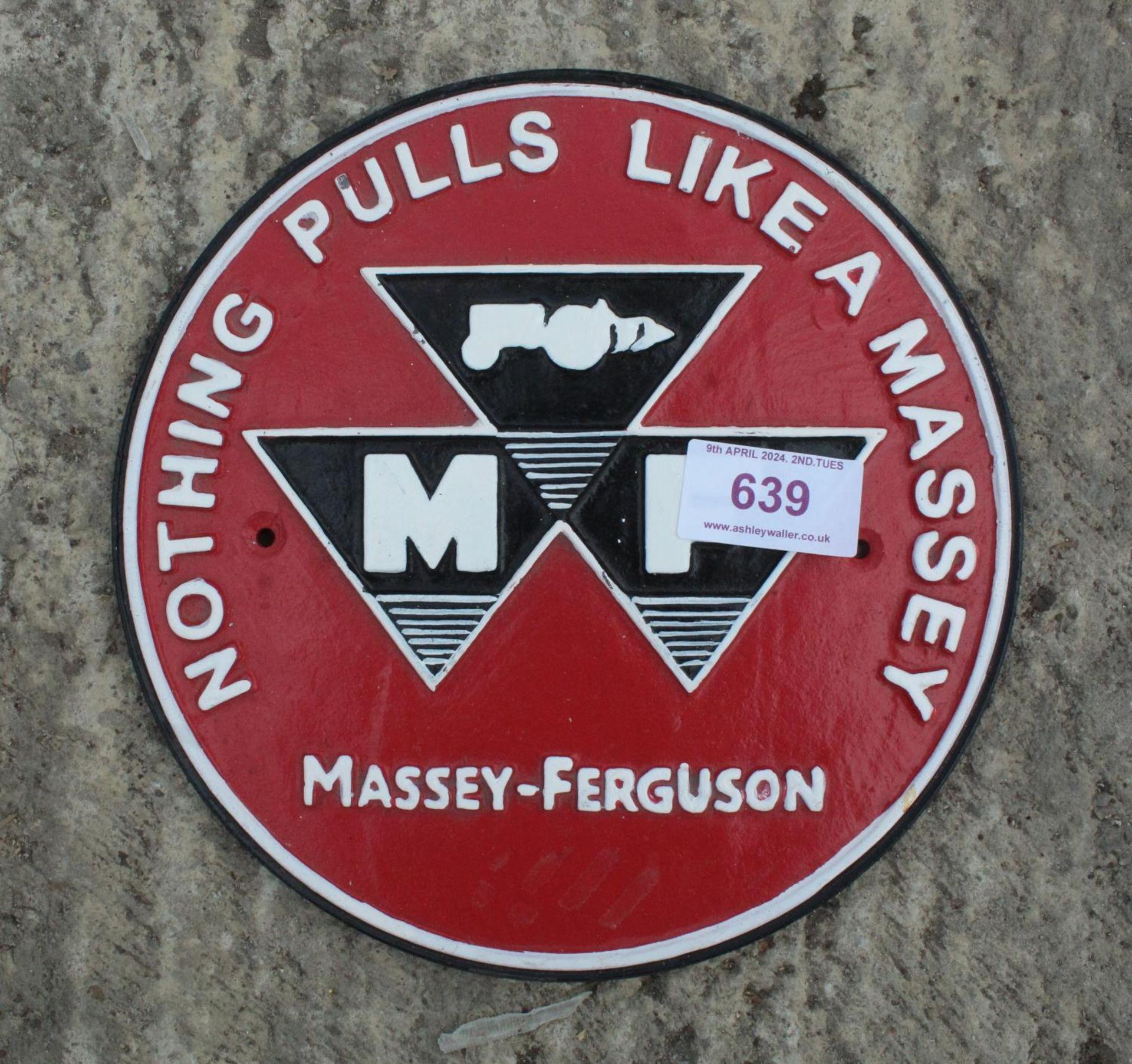 MASSEY FERGUSON SIGN + VAT