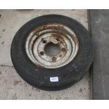 TRAILER WHEEL WITH NEW TYRE NO VAT