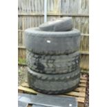 MARBLE WORK TOP AND TYRES + VAT