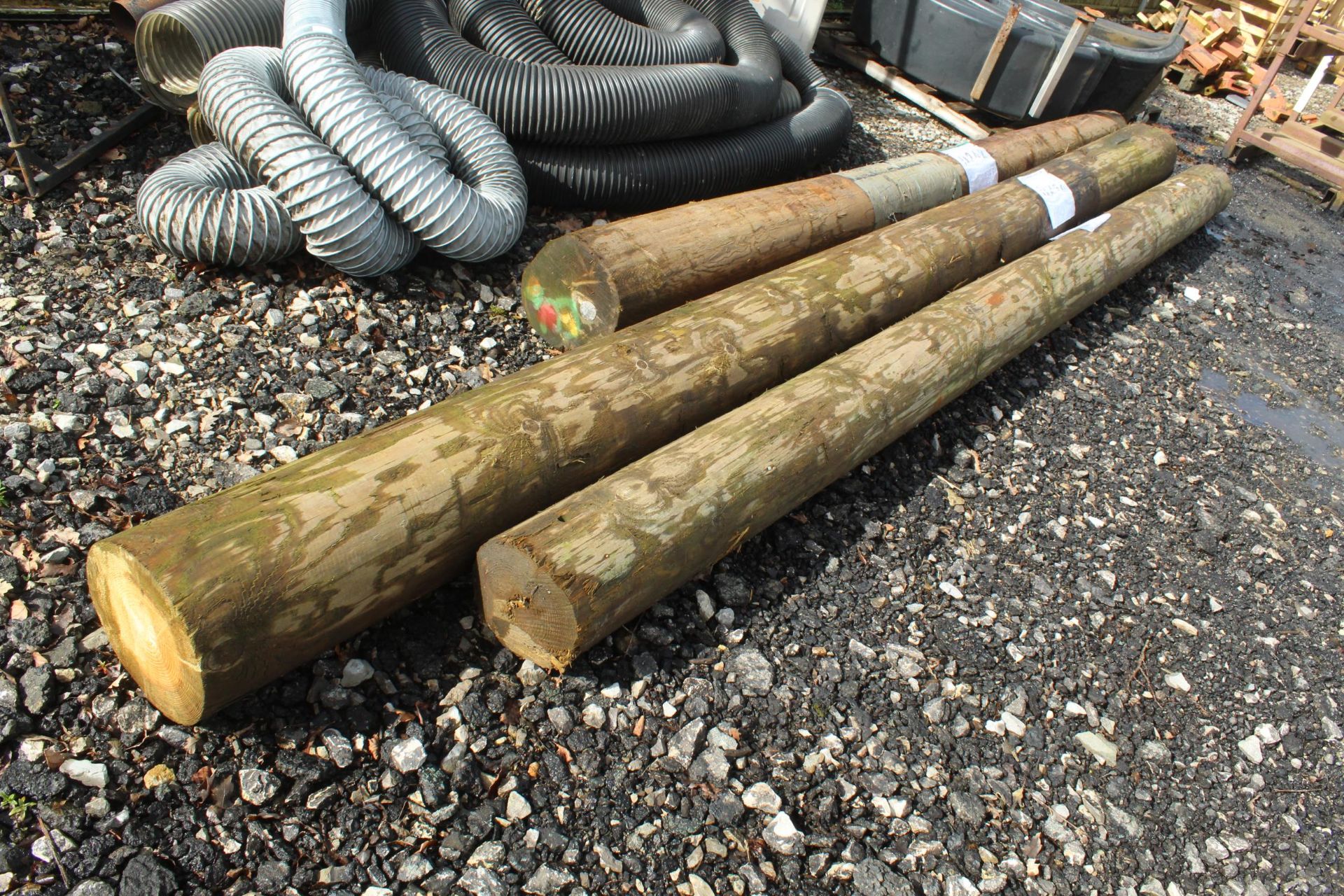 3 TELEGRAPH POLES 16 FT + VAT - Bild 2 aus 2