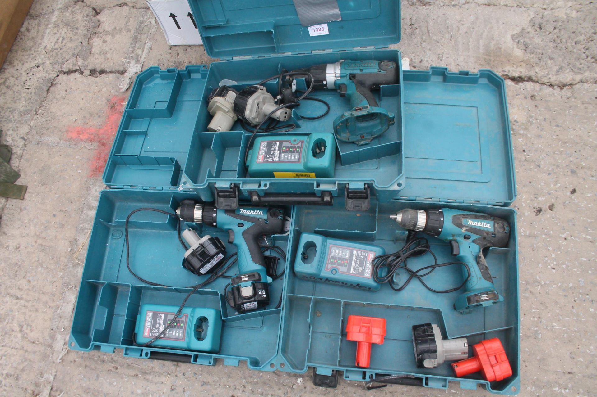 3 MAKITA BATTERY DRILLS + VAT