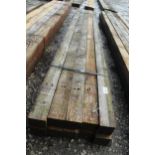 10 TIMBERS 3 X 3 AND 8 FT LONG NO VAT