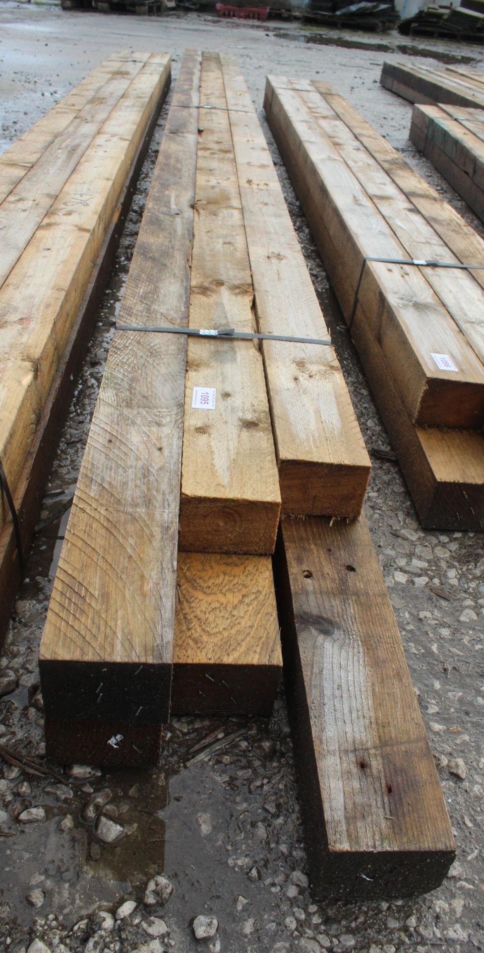 6 TIMBERS 4 X 3 AND 13 FT LONG NO VAT