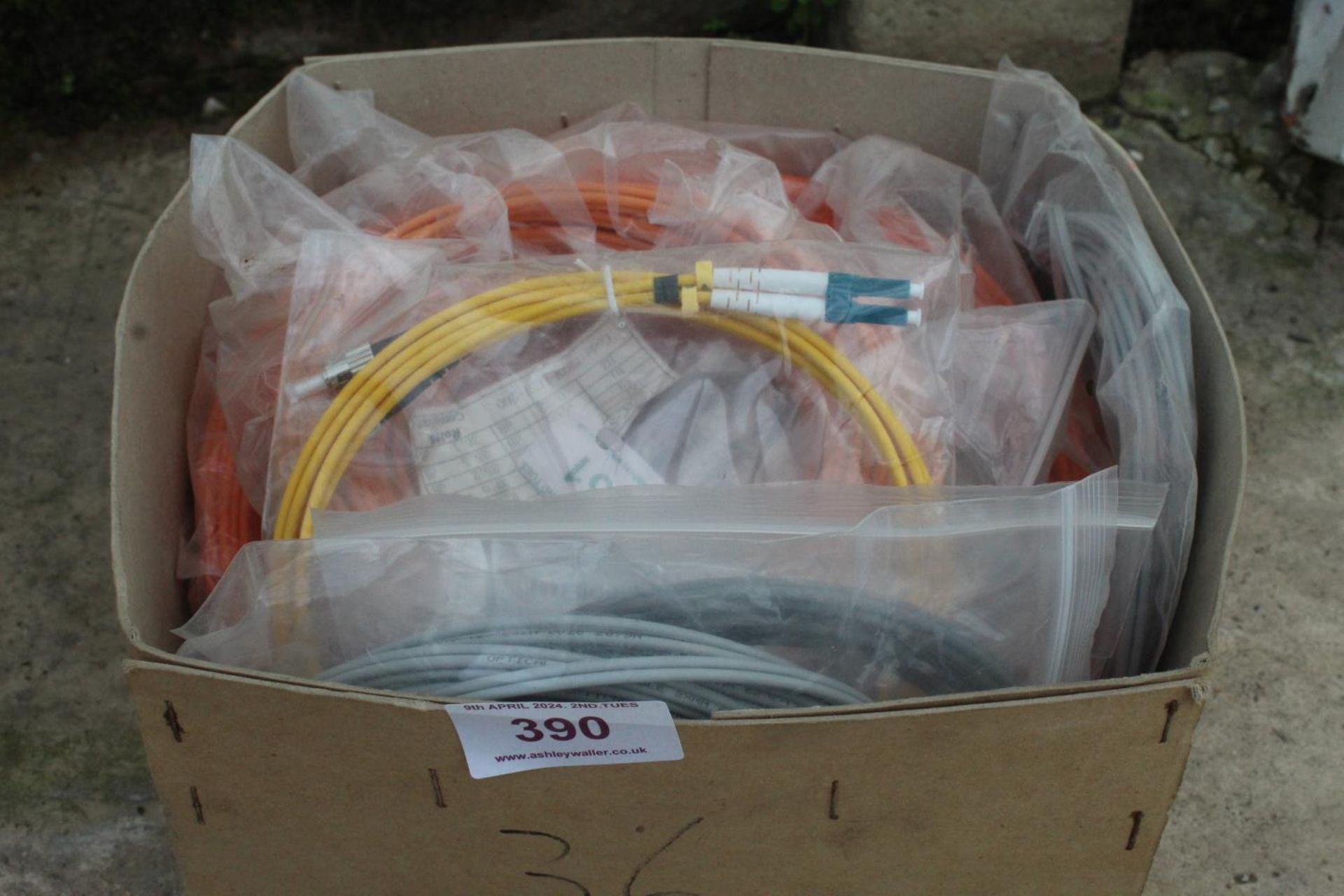 BOX OF FIBER OPTIC CABLES + VAT