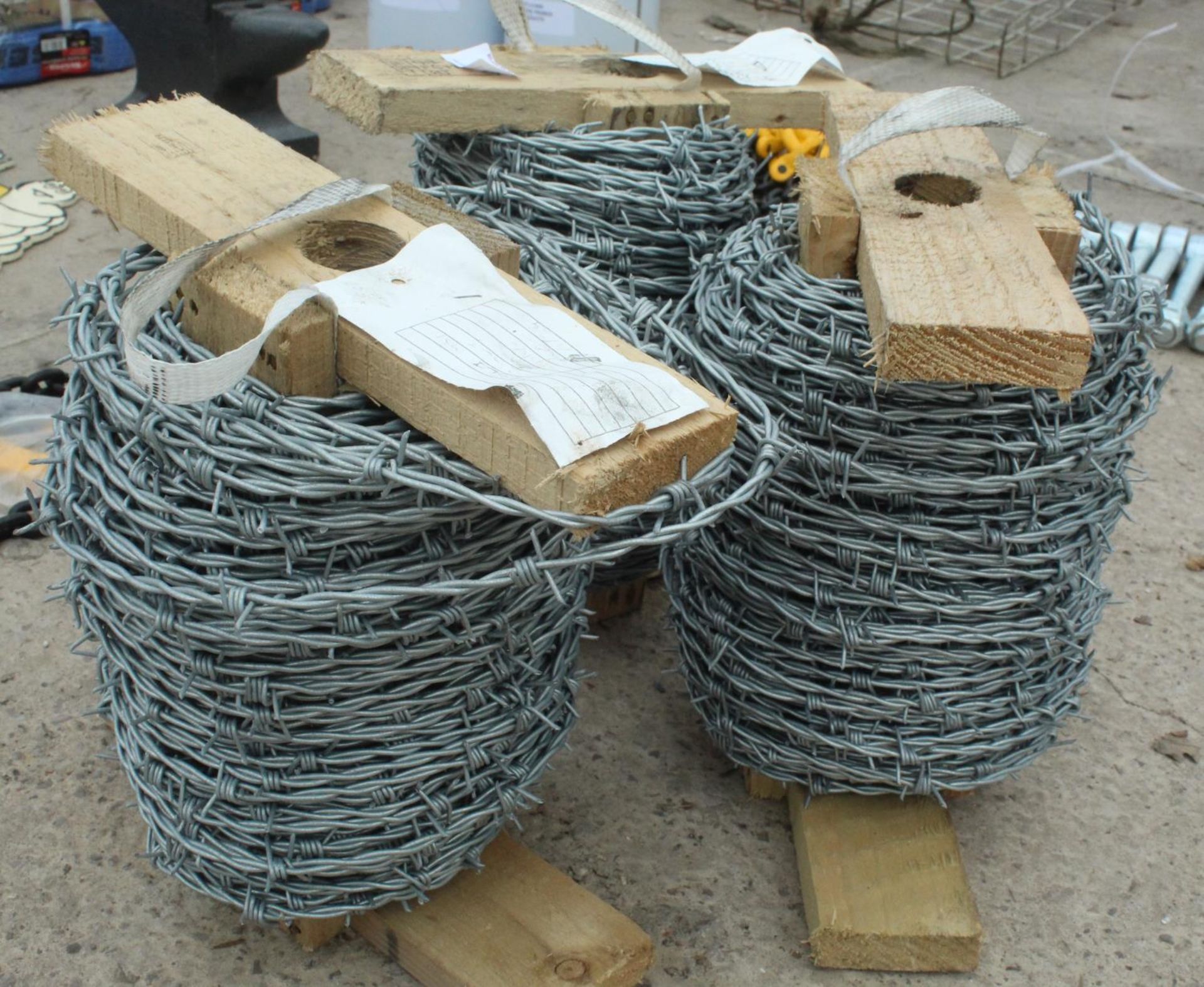 3 ROLLS OF BARBED WIRE + VAT - Image 2 of 2