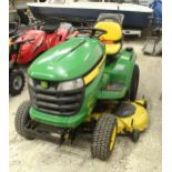 JOHN DEERE W540 RIDE ON LAWN MOWER 678.0 HOURS (KEY IN OFFICE) NO VAT