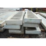 6 CONCRETE PANELS 11'10" LONG 1'8" HIGH 6" DEEP + VAT