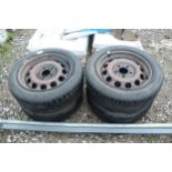 4 WHEELS AND TYRES 195/55-R-16 NO VAT