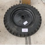 2 RUBBER WHEELS NO VAT