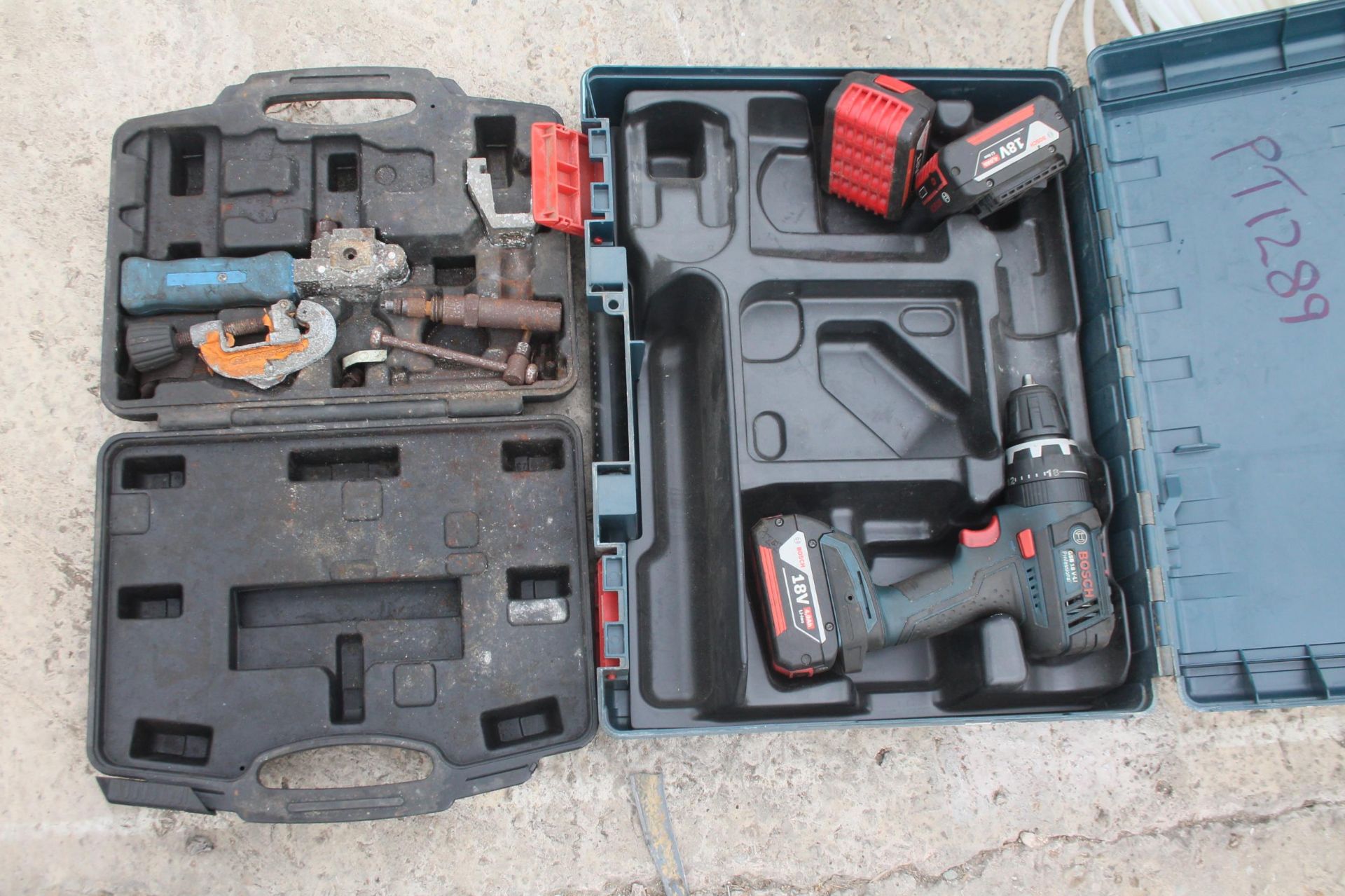 BLUE POINT FLARING TOOL & BOSCH DRILL - PLUS VAT