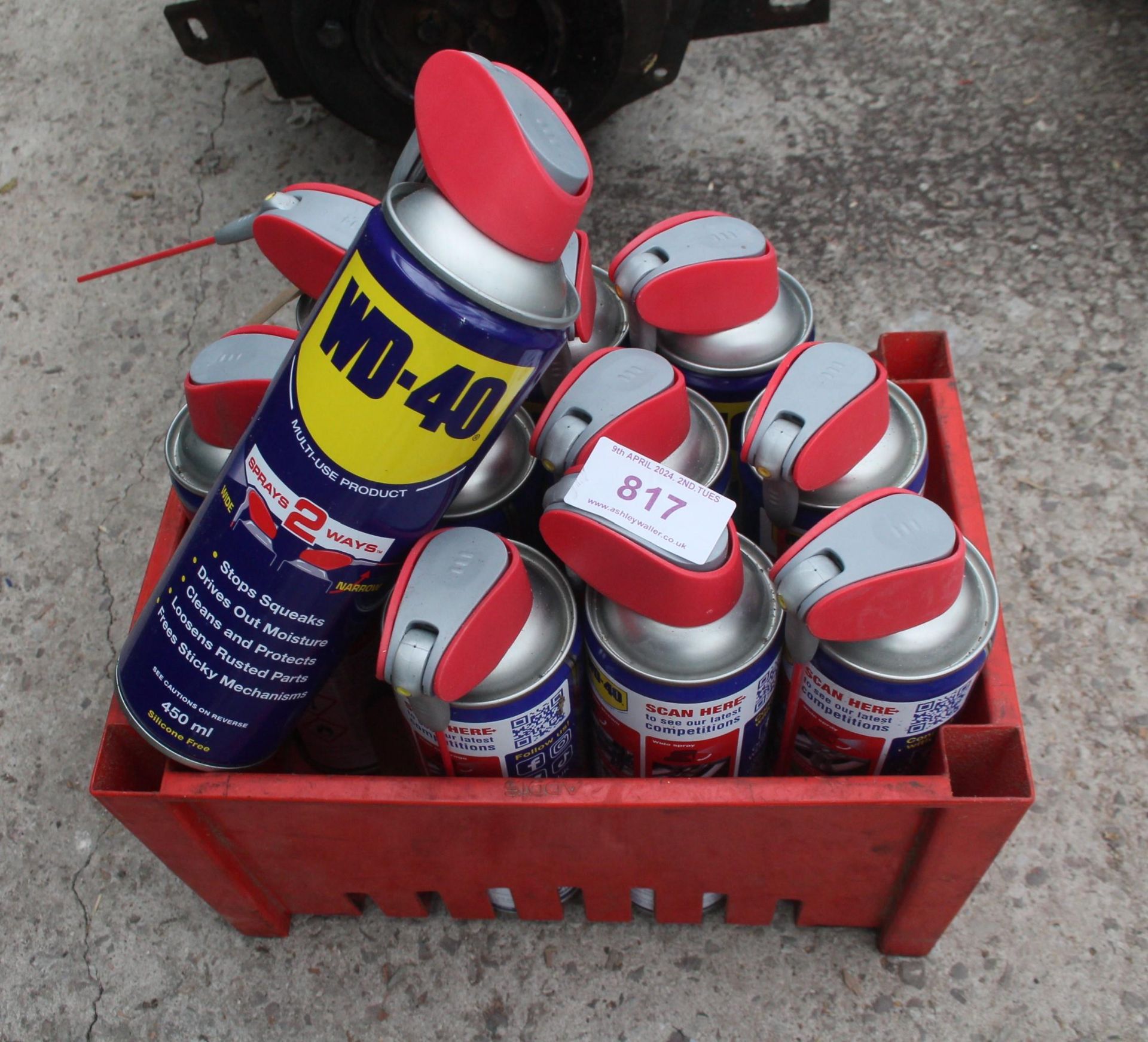 APPROX 11 CANS OF WD 40- PLUS VAT