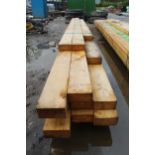 12 TIMBERS FROM 7' LONG 4" X 2" + VAT