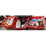 3 RED BOXES OF VARIOUS 3 PHASE ELECTRICAL EQUIPMENT IN WORKING ORDER NO VAT