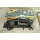 TWO HYDRAULIC TROLLEY JACKS, ONE AS NEW IN THE BOX NO VAT