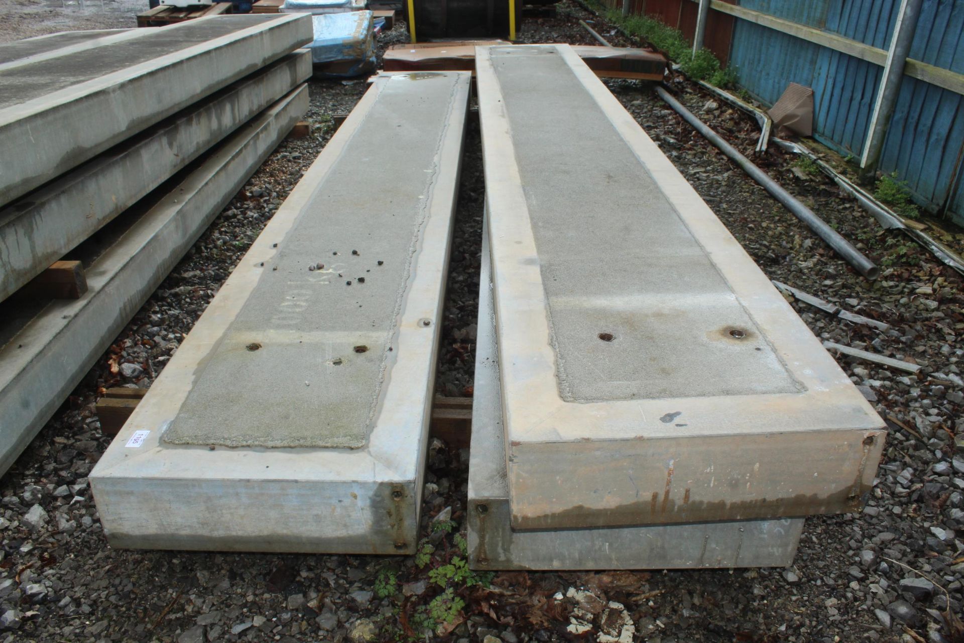 3 CONCRETE PANELS 11'10" LONG 1'8" HIGH 6" DEEP + VAT