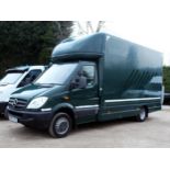 GREEN SPRINTER MERCEDES 513 CDI DIESEL MANUAL WITH TWO DOORS, SERVICE HISTORY MILEAGE 217155 MOT