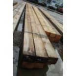 6 TIMBERS 4 X 3 AND 19 FT LONG NO VAT