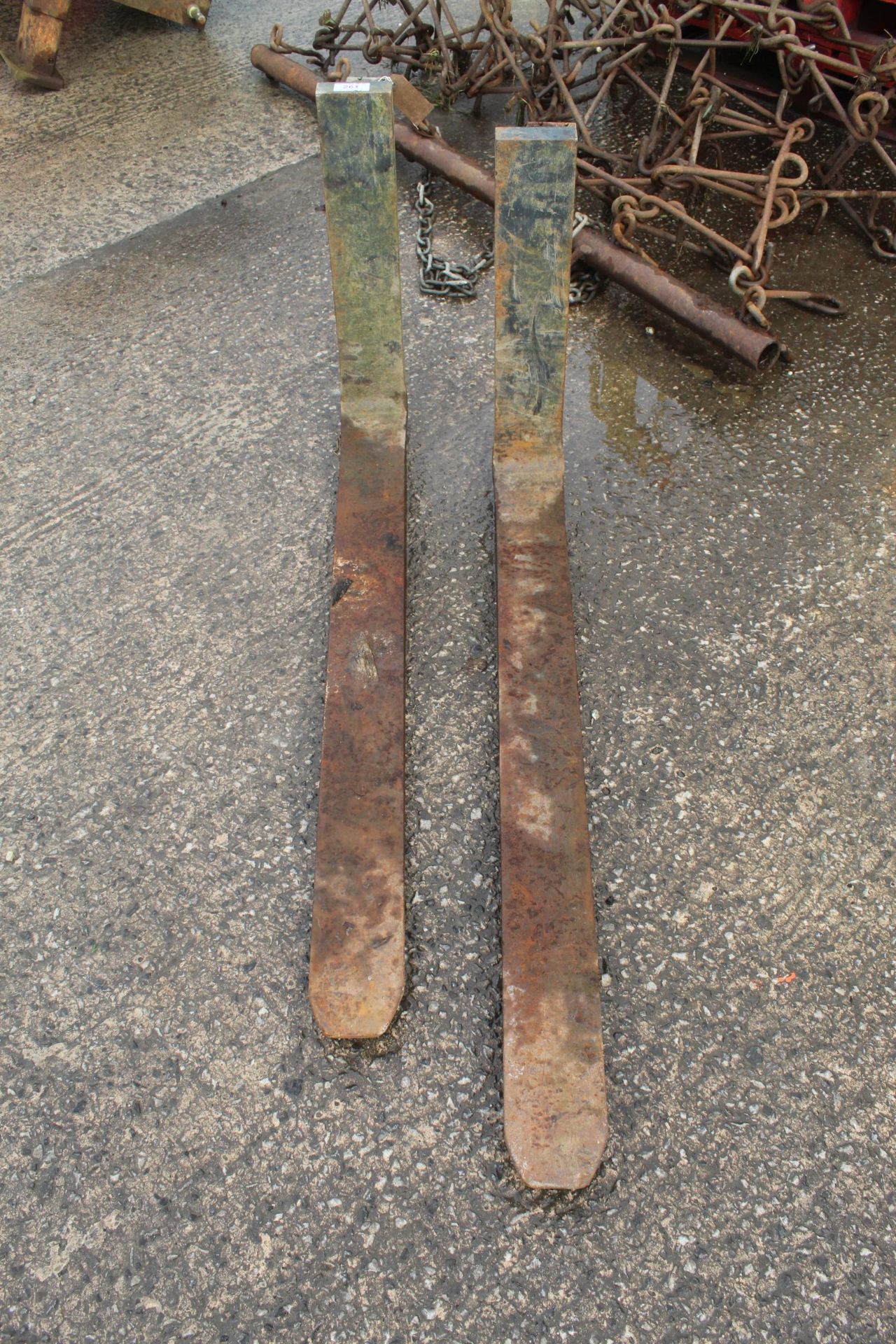 PAIR FORKLIFT FORKS + VAT - Image 2 of 2