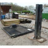 SECURITY GATE TOTAL 12' 6" WIDE WITH POSTS + VAT