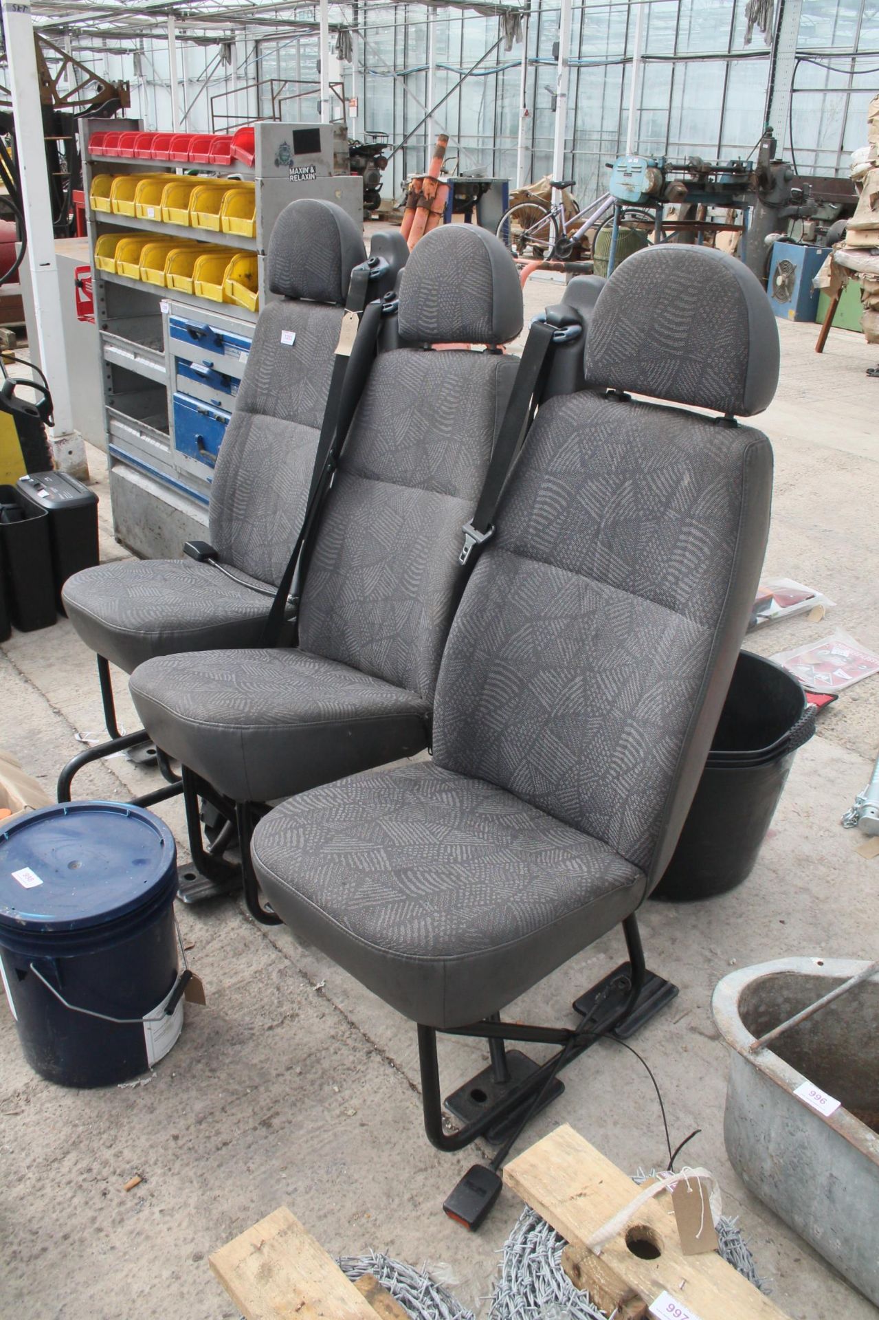 SET OF VAN SEAT AND BELTS NO VAT