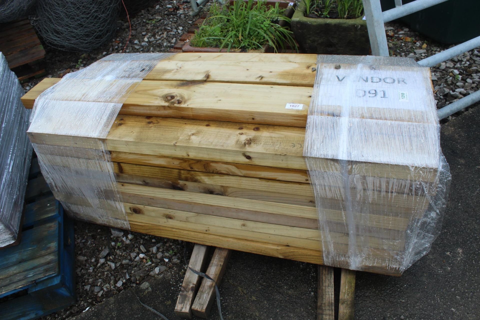PALLET OF TREATED TIMBER + VAT