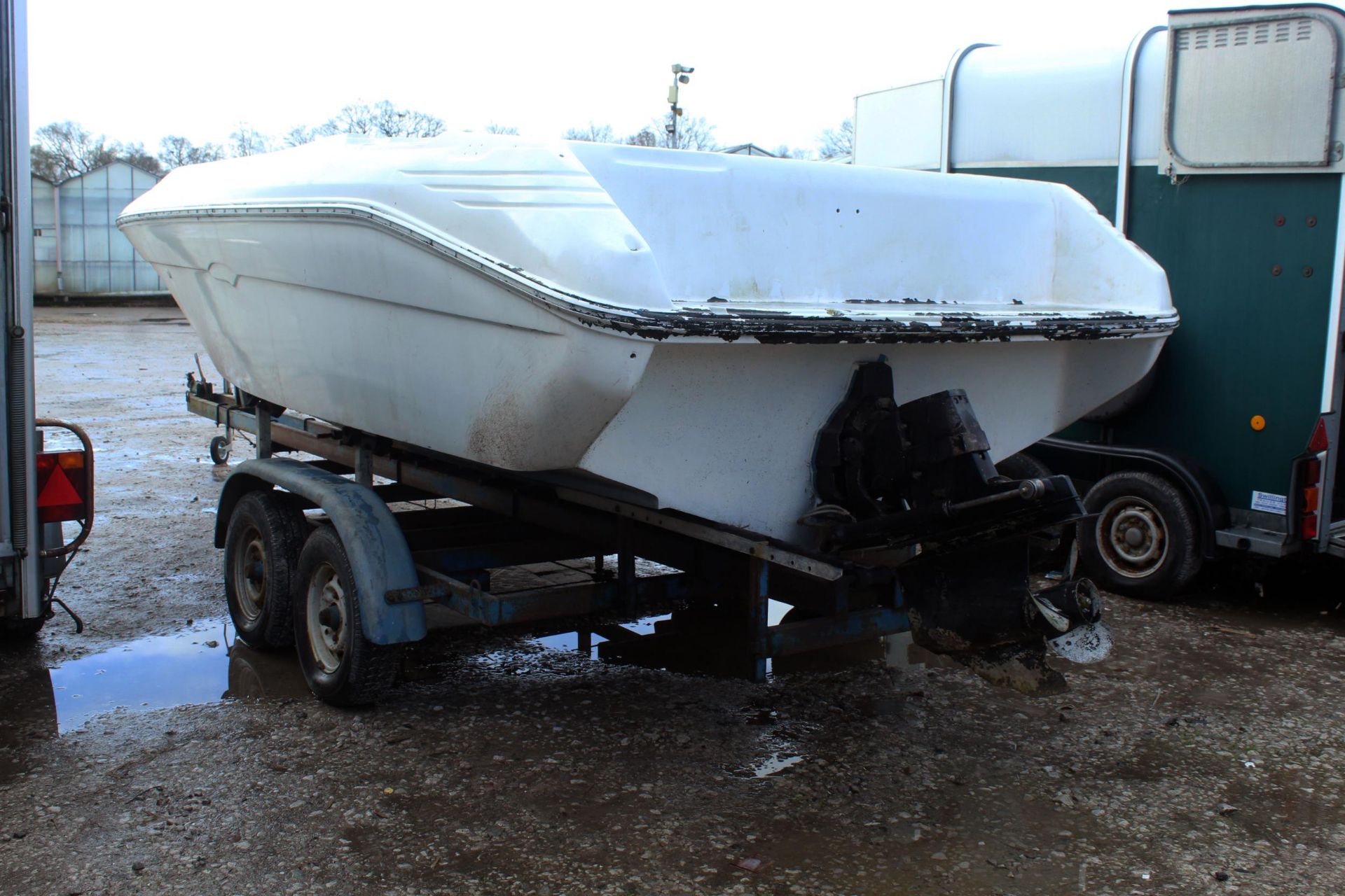 1991 SEARAY 220 WITH MERCRUISER V8/5.7 BRAVO DRIVE WITH SPEED BOAT/TRAILER NO VAT - Image 2 of 5